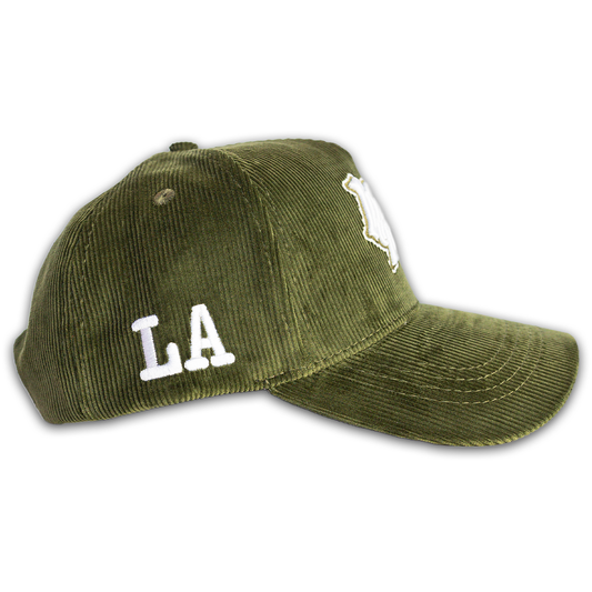 LA Corduroy Hat (olive green)